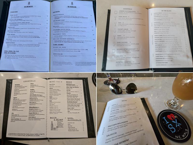 The Sonder Shaker Menu