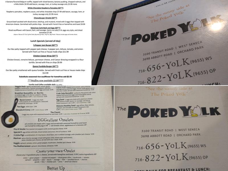 The Poked Yolk Abbott Menu