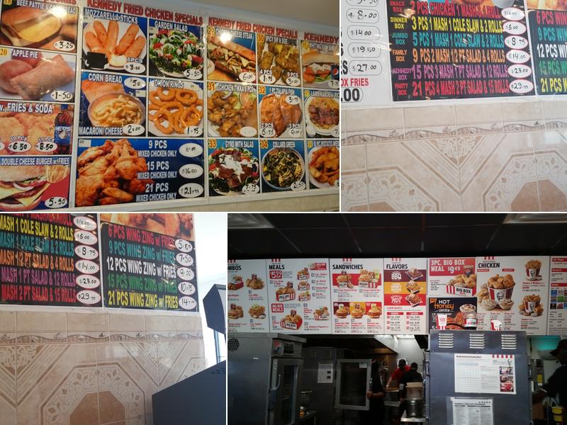 Kennedy Fried Chicken Menu
