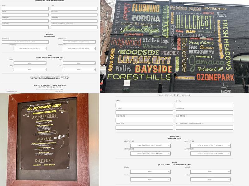 Queens Bully Menu