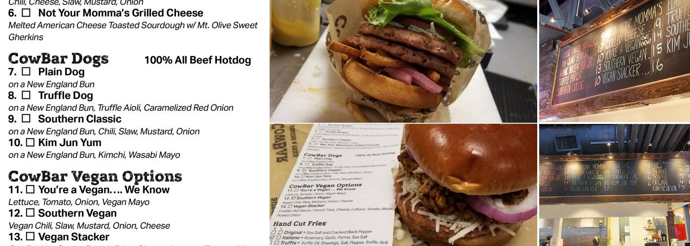 CowBar Menu