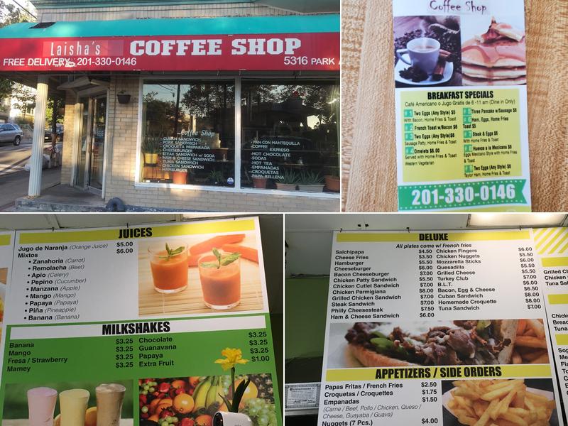 Laisha's Coffee Shop Menu