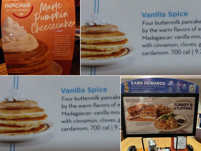IHOP Menu