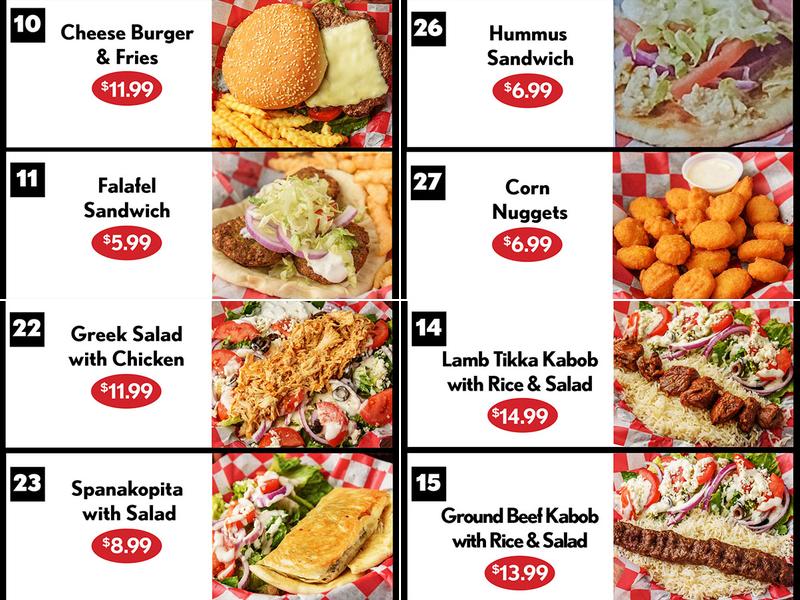 George's Gourmet Grill Southpointe Menu