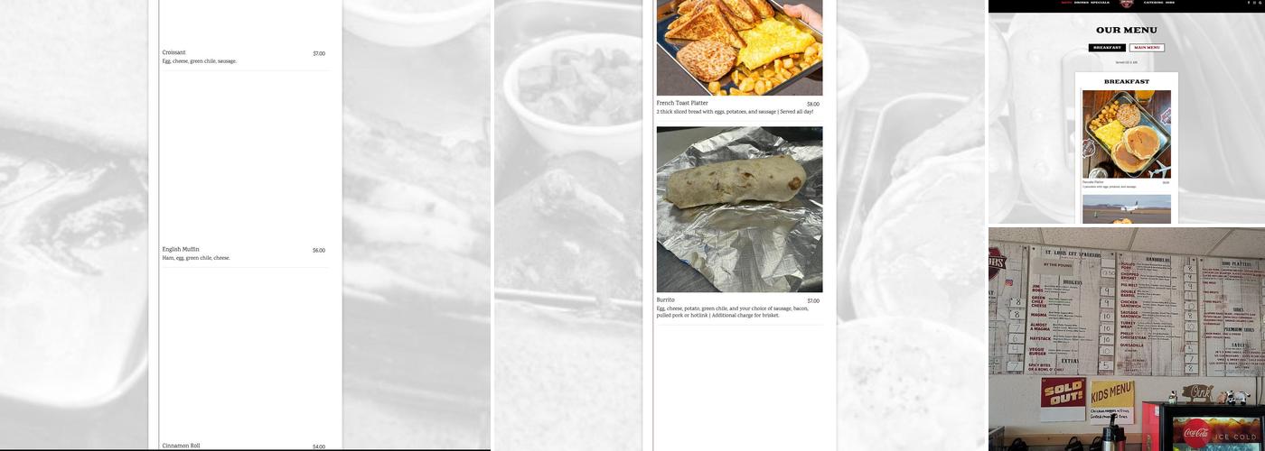 Jim Bobs BBQ Menu