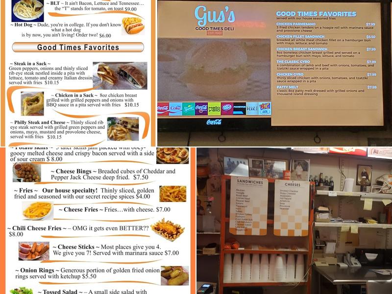 Gus's Good Times Deli Menu