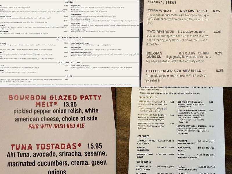 Strawberry Alley Ale Works Menu