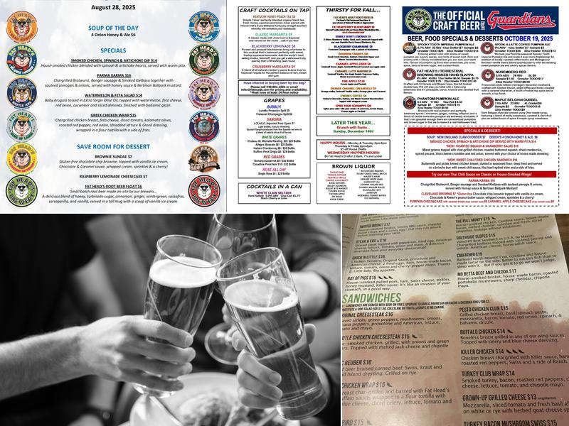 Fat Heads Brewery & Saloon Menu