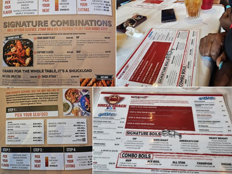 Shell Shack Menu