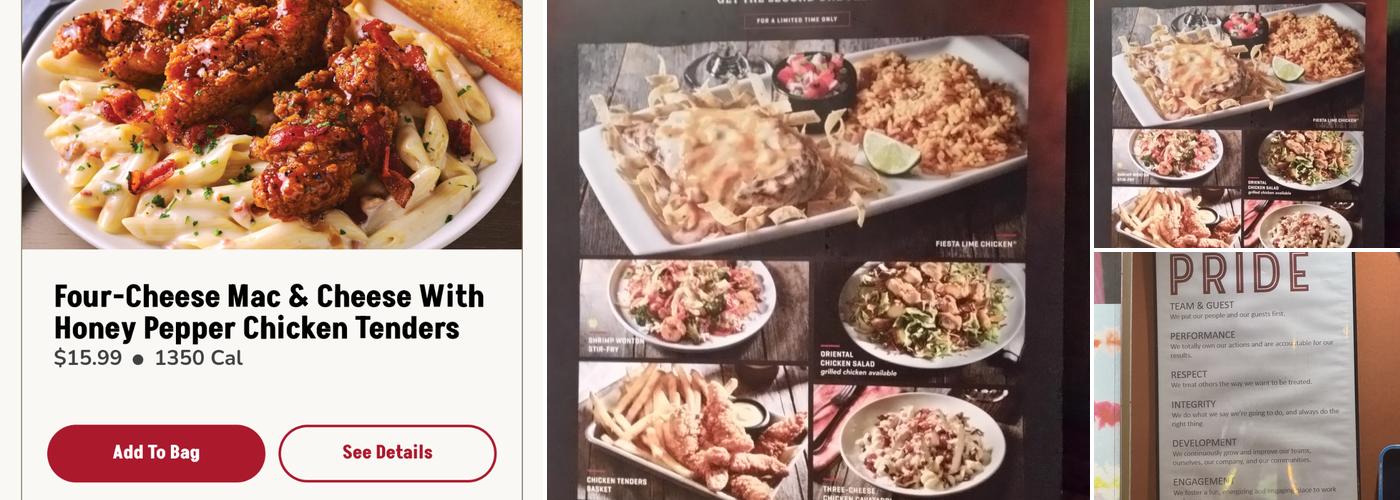 Applebee's Grill + Bar Menu