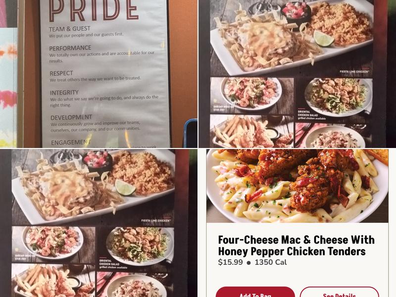 Applebee's Grill + Bar Menu
