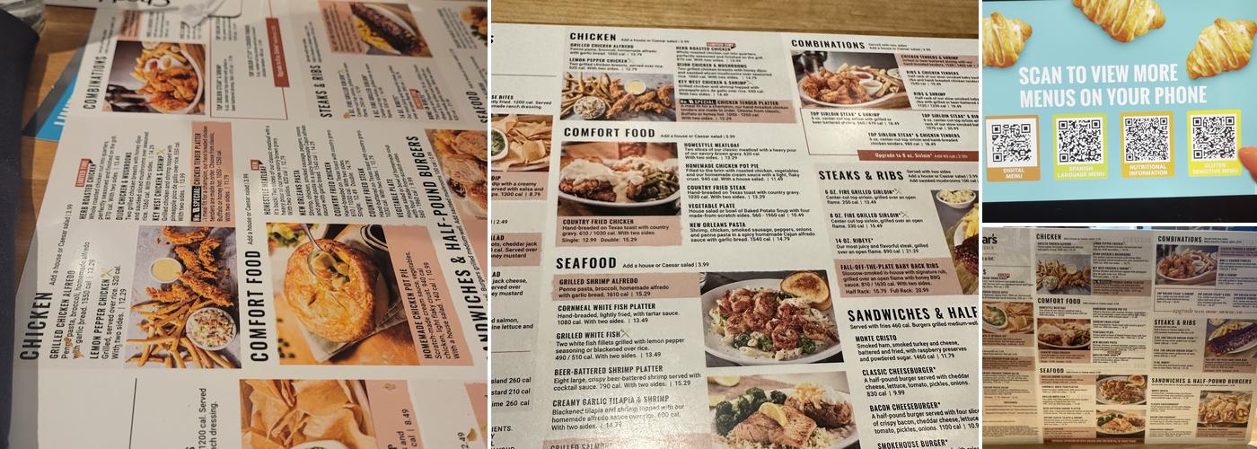Cheddar's Scratch Kitchen Menu