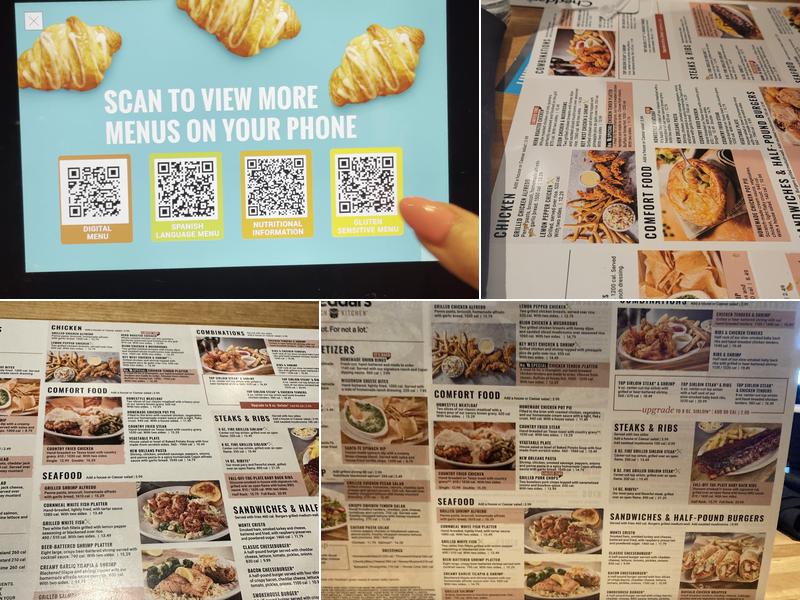 Cheddar's Scratch Kitchen Menu