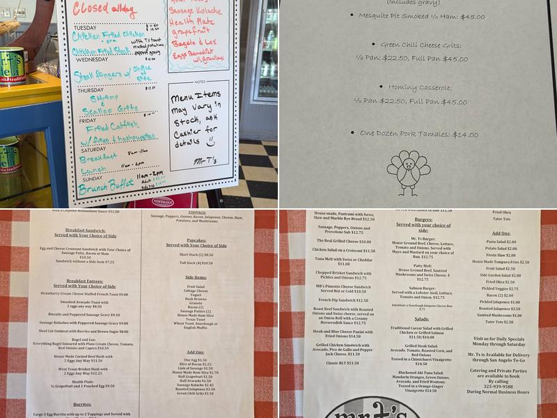 Mr T's Grocery & Deli Menu