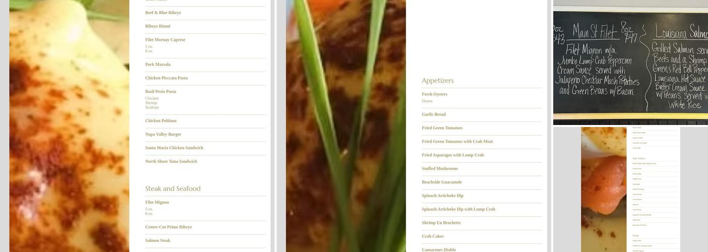 Main St Bistro Menu