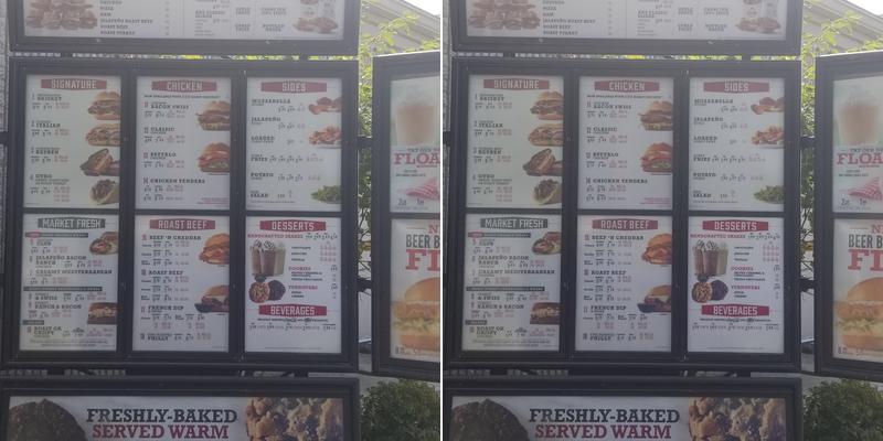 Arby's Menu