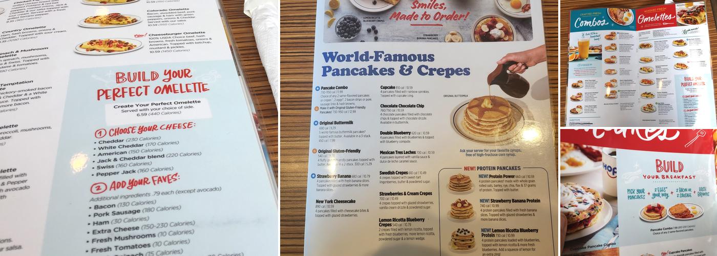 IHOP Menu