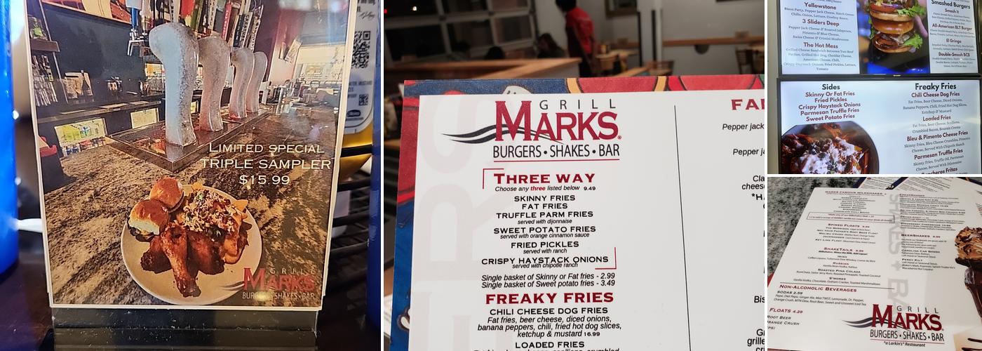 Grill Marks - Haywood Mall Menu