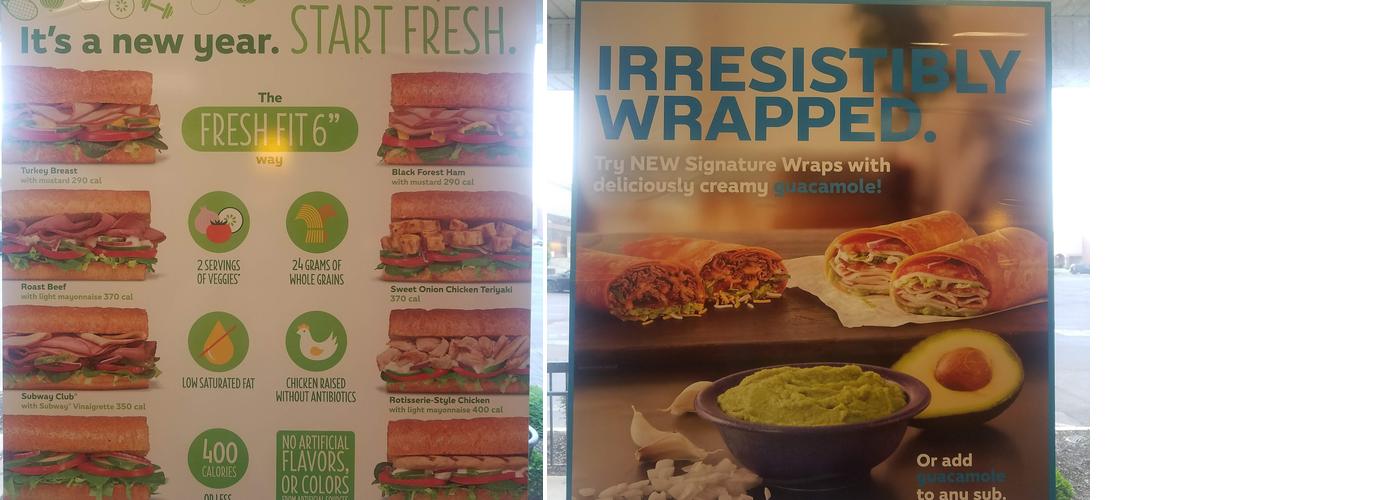 Subway Menu