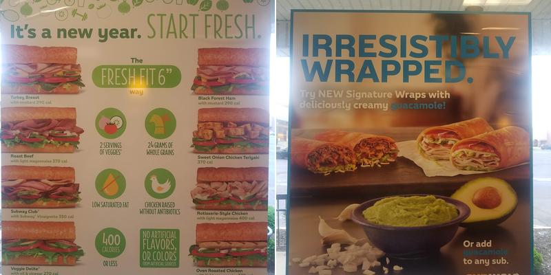 Subway Menu