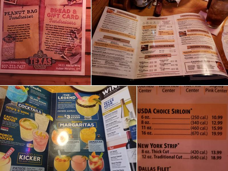 Texas Roadhouse Menu