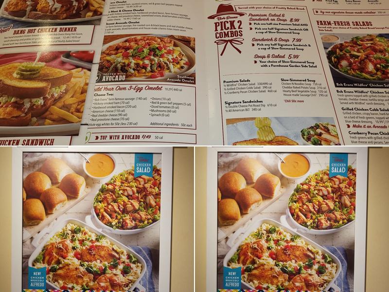 Bob Evans Menu