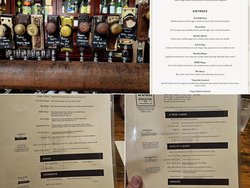 Half Door Brewing Co. Menu