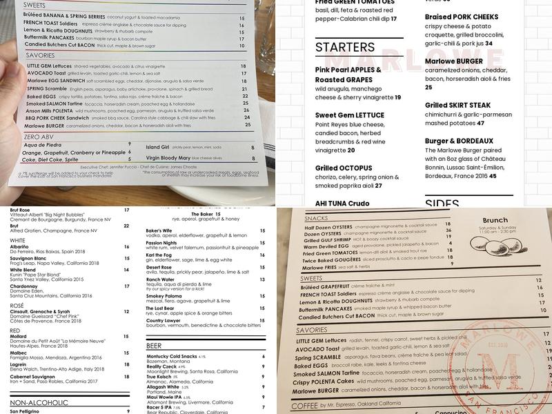 Marlowe Menu