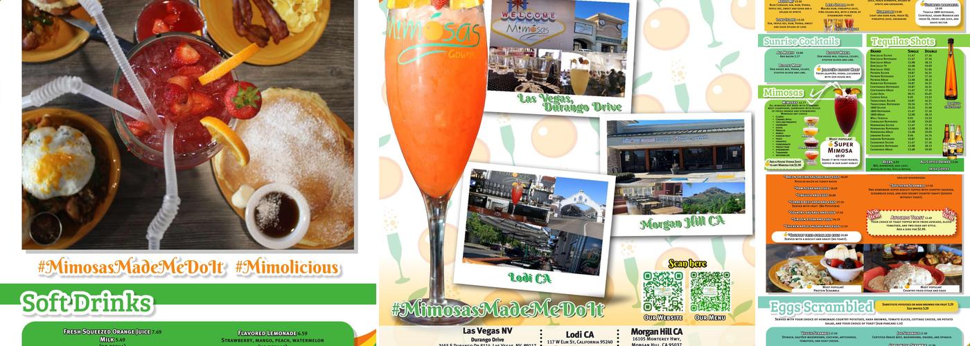 Mimosas Gourmet Lodi Menu