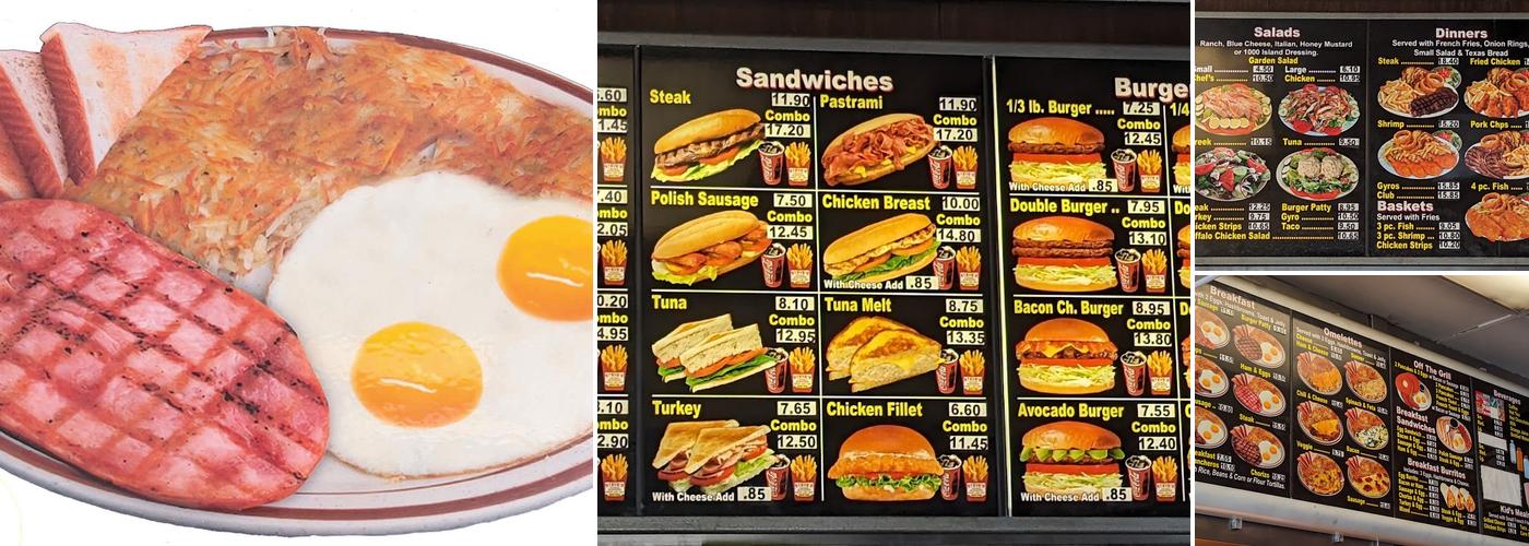 Steve's No. 4 Charbroil Menu