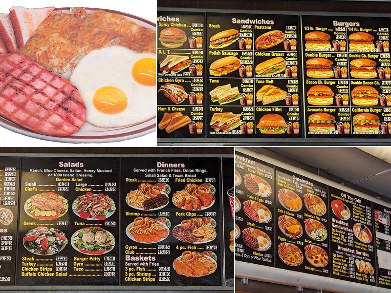 Steve's No. 4 Charbroil Menu