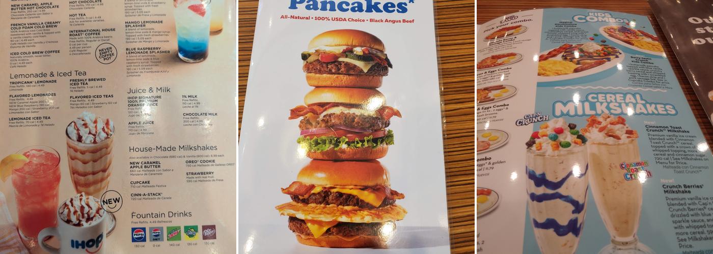 IHOP Menu