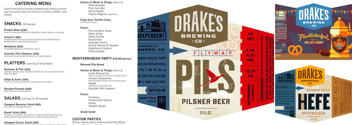 Drake's Brewing Company Menu