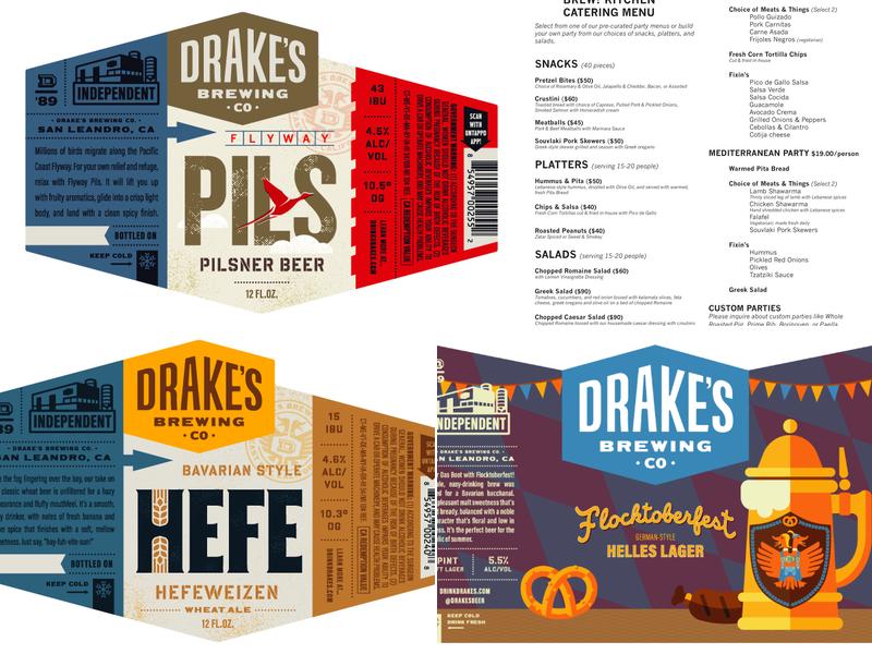 Drake's Brewing Company Menu