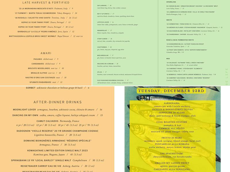 Range Life Menu