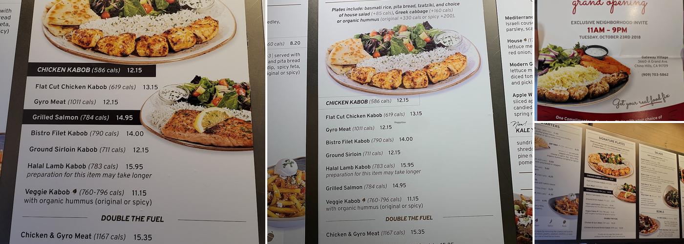 Luna Grill Chino Hills Menu