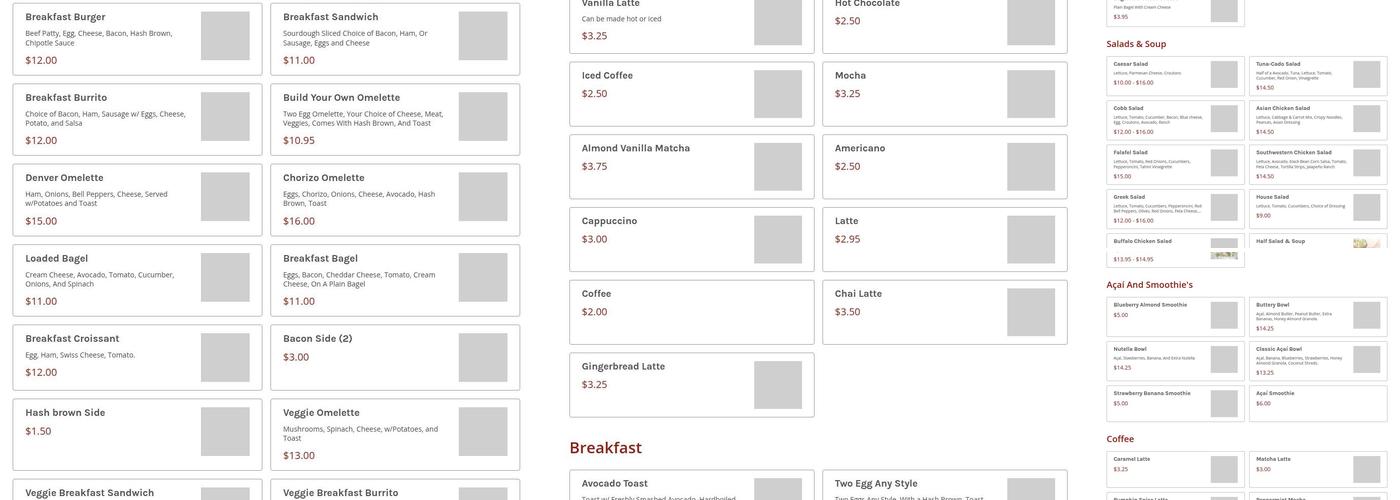 Bay City Bistro Menu