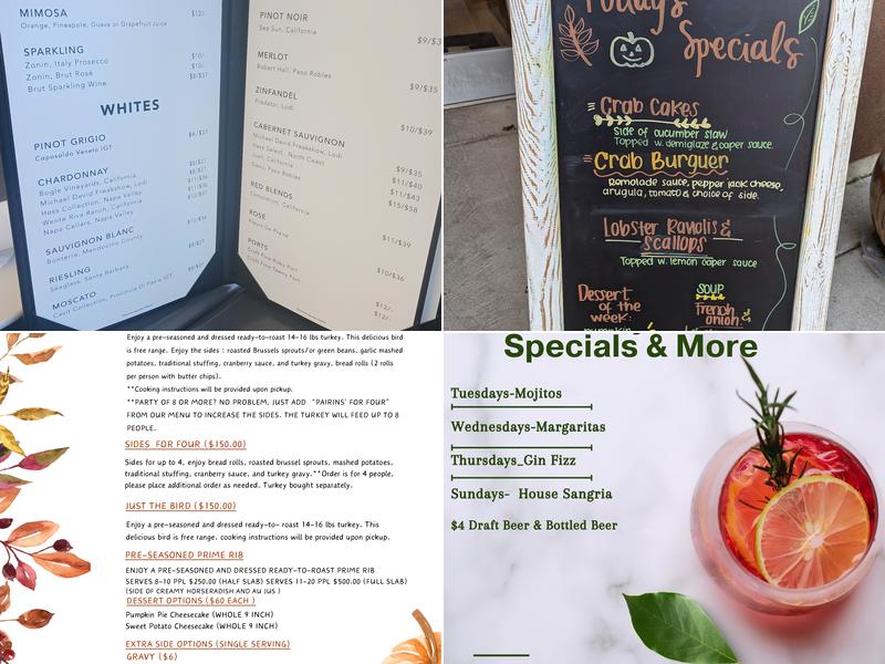 Wence House California Cuisine Menu