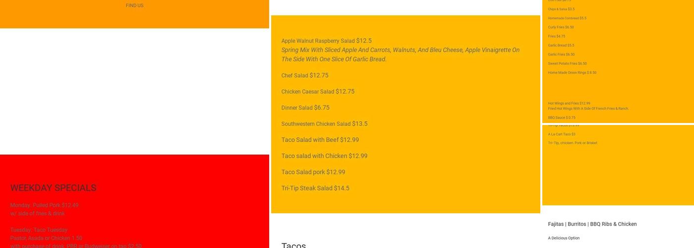 G-Brothers Smokehouse Menu