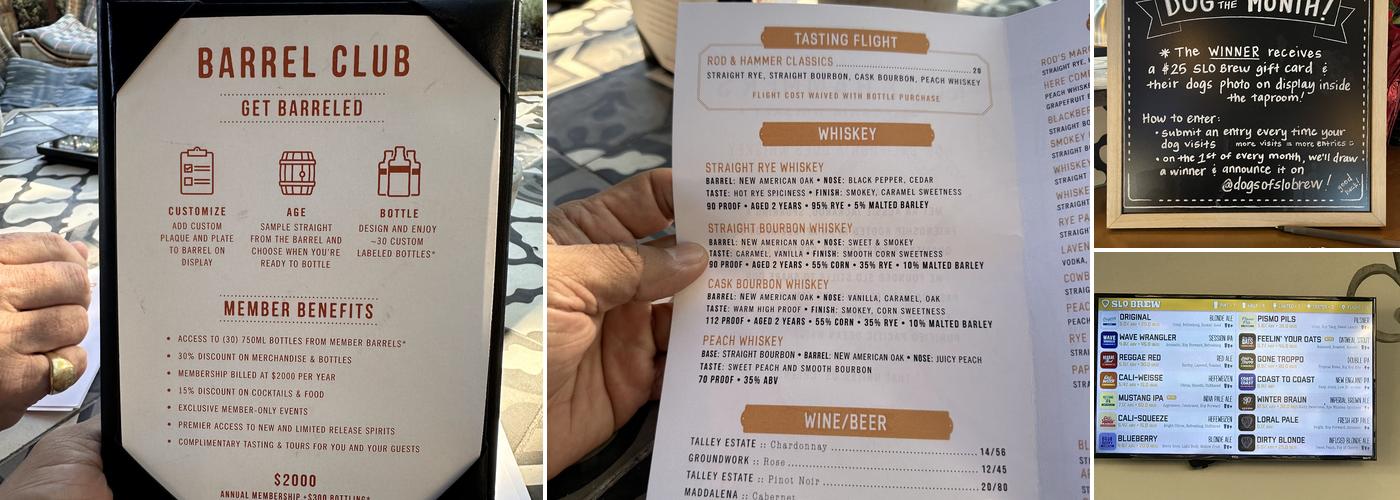 Rod & Hammer Rock Menu