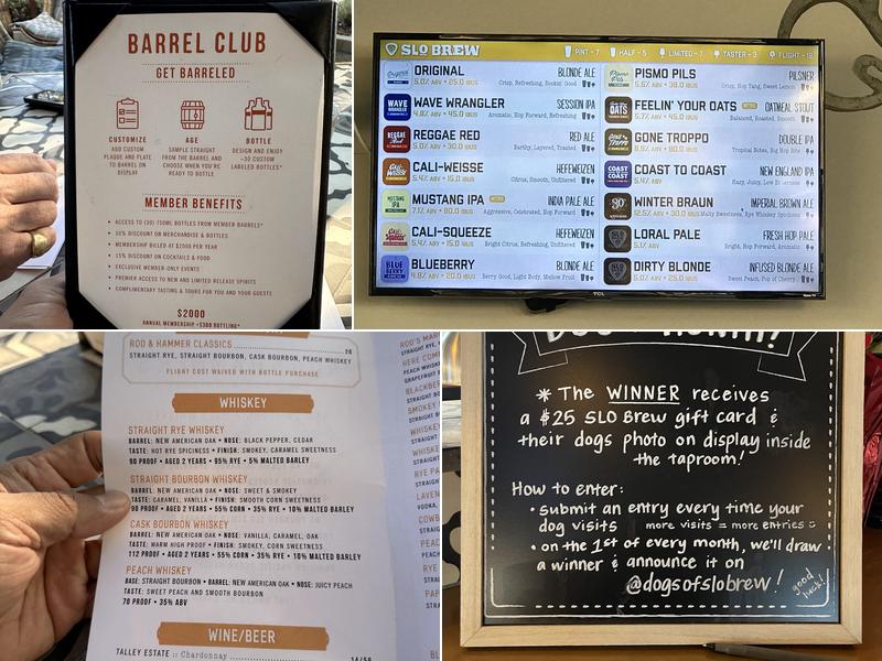 Rod & Hammer Rock Menu