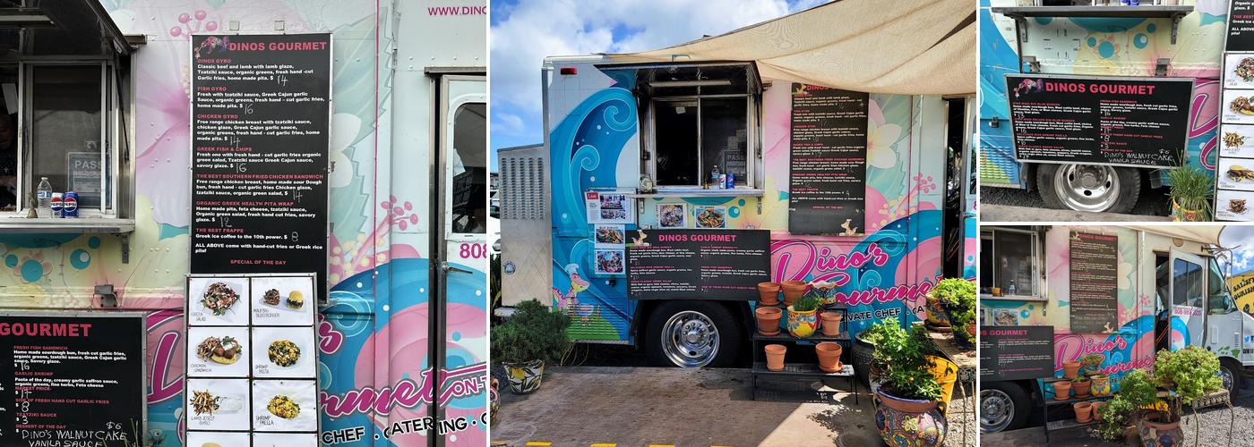 Dino's Gourmet Food Truck Menu