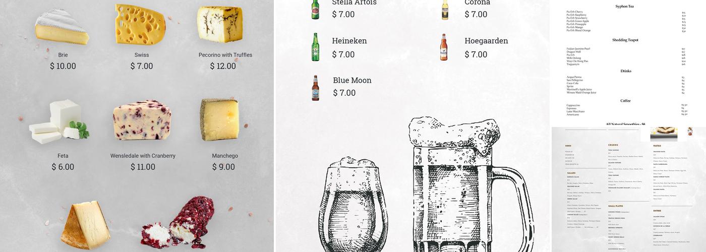 Flame House Lounge Menu