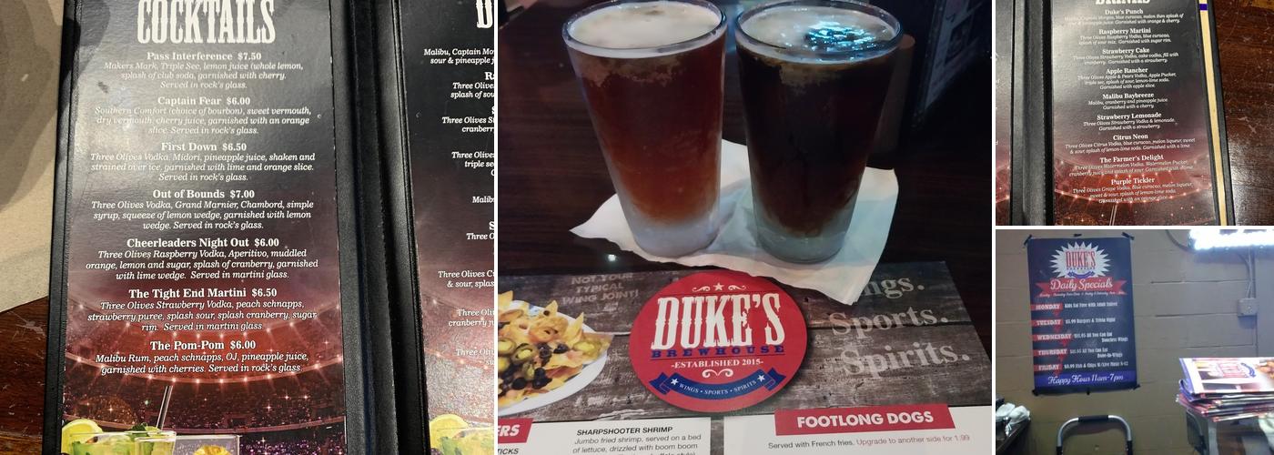 Duke's Brewhouse Menu