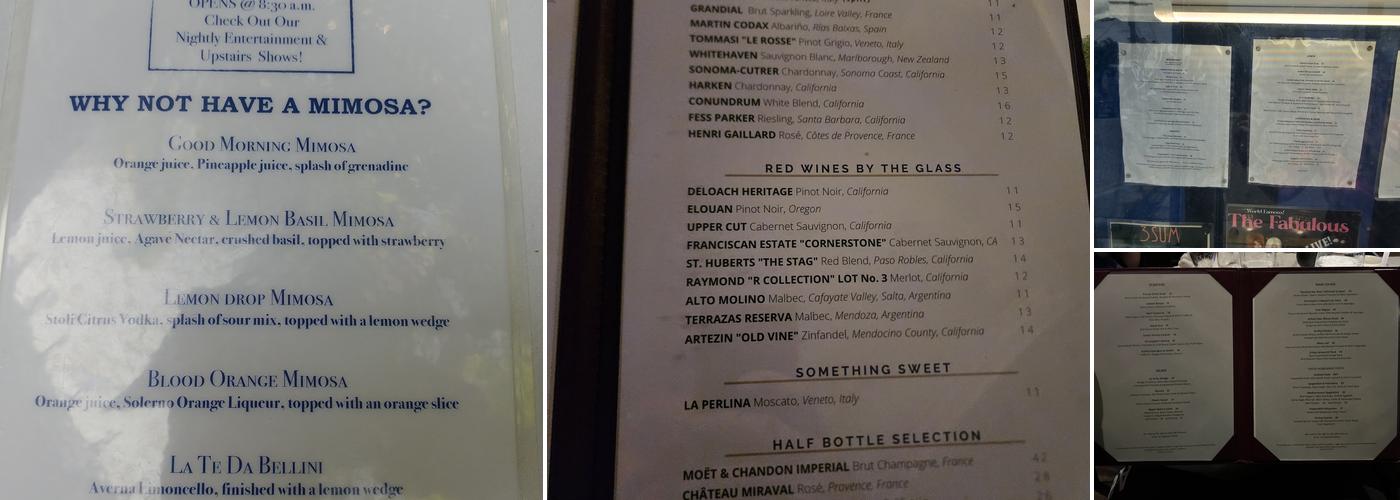 La Te Da Menu