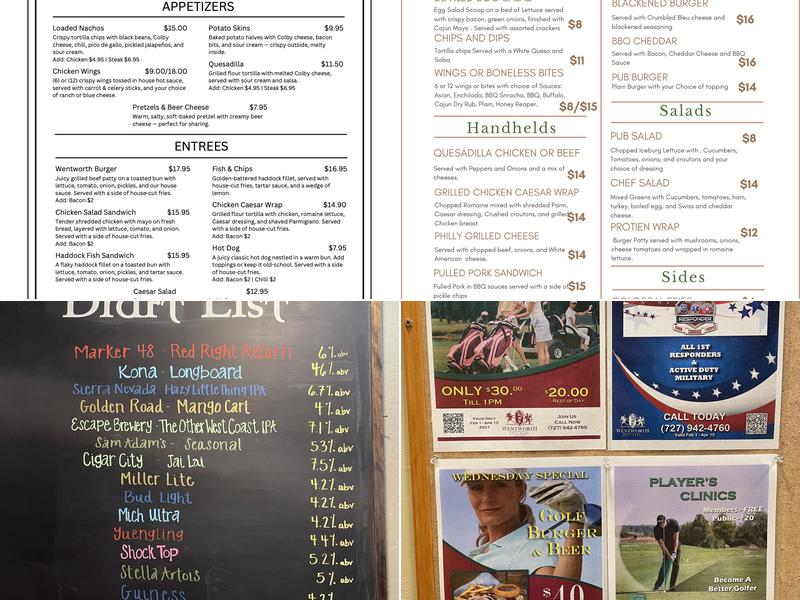 Scratch House Pub Menu