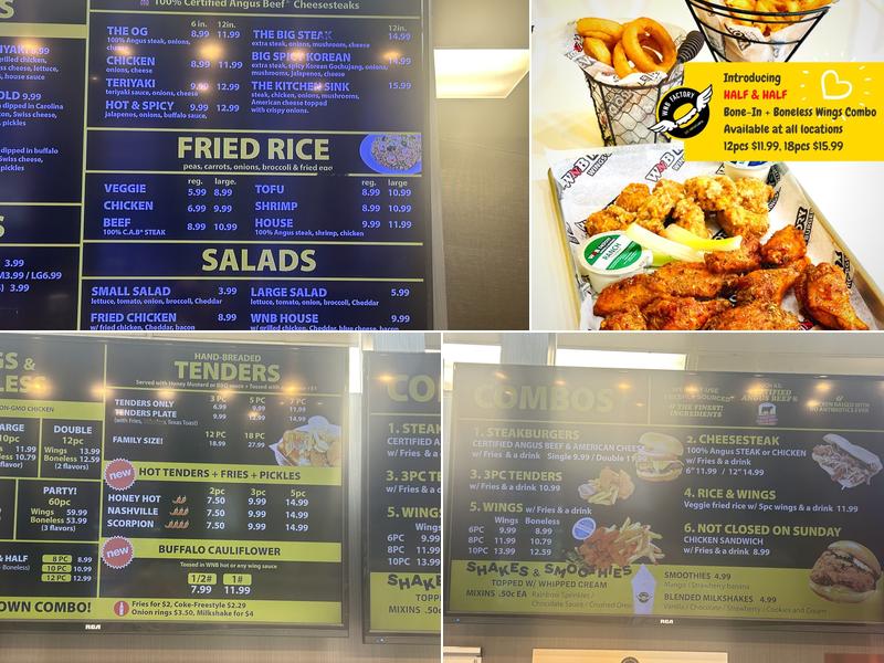 WNB Factory - Wings & Burger Menu