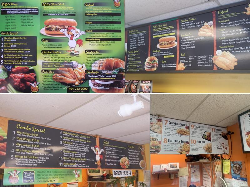 Wing Lover Menu