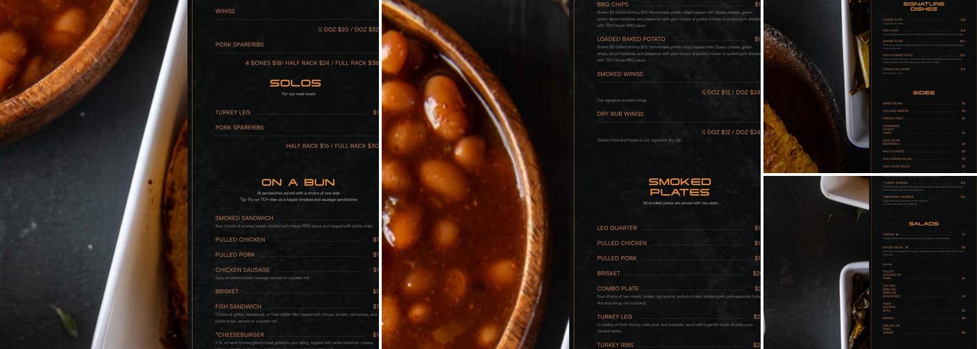 Tom, Dick & Hank Menu