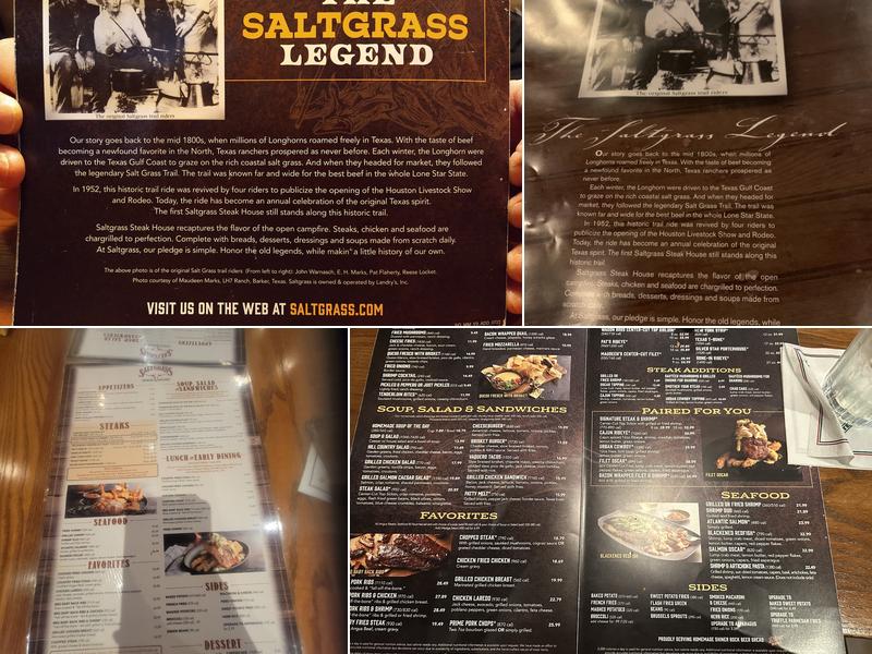 Saltgrass Steak House Menu